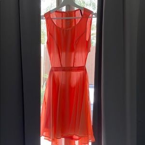 Fit and flare backless dress